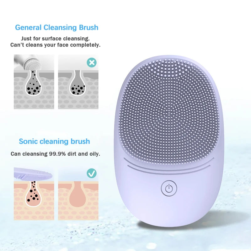 Sonic Silicone Facial Cleansing Brush