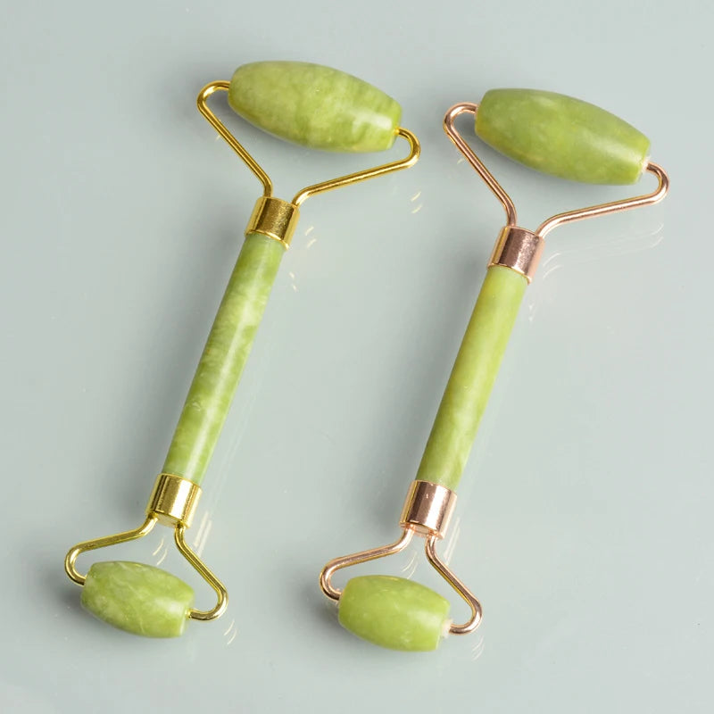 Jade Gua Sha & Face Roller Set